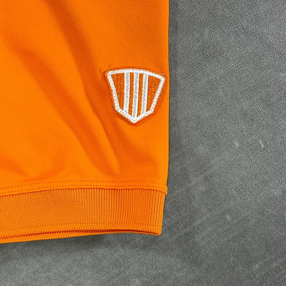 Adidas‎ Climalite Mens Medium Orange Golf Polo Shirt Athletic Activewear - Picture 6 of 9